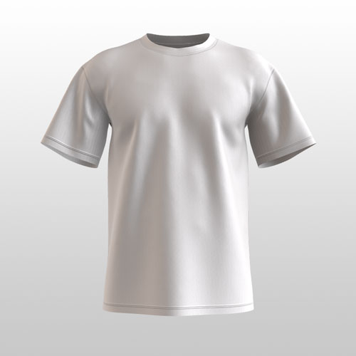 3D regular t-shirt mockup