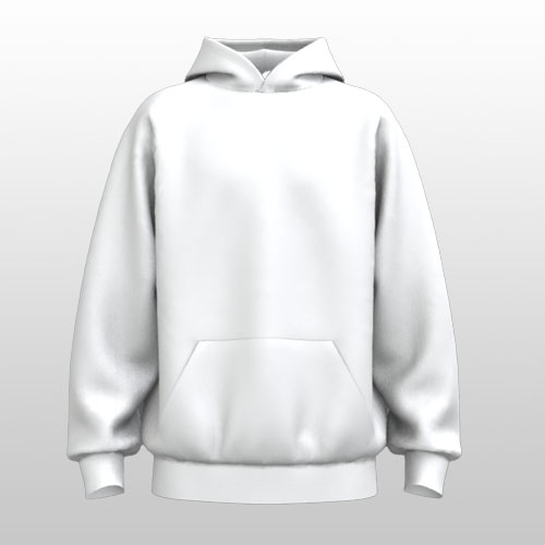 An oversized 3D hoodie mockup